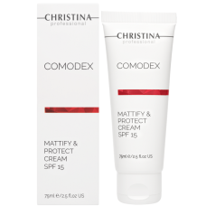 Крем матуючий захисний для жирної шкіри Christina Comodex Mattify & Protect Cream SPF15 75 мл