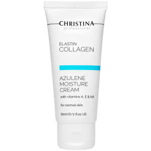 Азуленовый крем с коллагеном и эластином Christina Elastin Collagen Azulene Moisture Cream 60ml