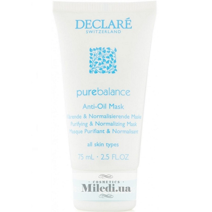 Антисептическая маска для лица Declare Pure Balance Anti-Oil Mask, 75 мл