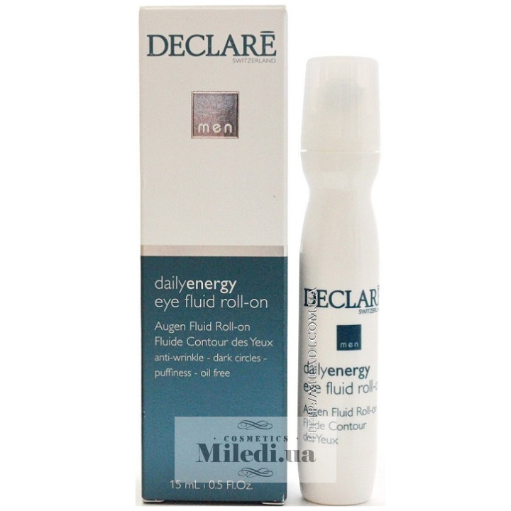 Энергетический флюид Declare Men для кожи вокруг глаз (с роликом), 15 мл