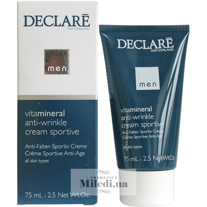 Крем Declare против старения Спорт Men VitaMineral Anti-Wrinkle Cream Sportive, 75 мл