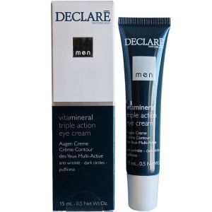 Крем для области вокруг глаз тройного действия Declare Men Vitamineral Triple Action Eye Cream Anti-Wrinkle 15 мл