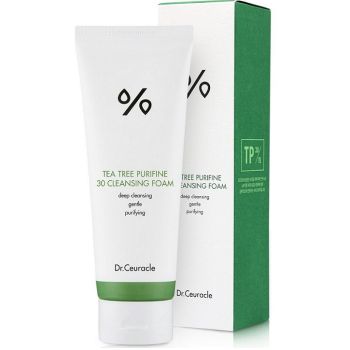 Гель-пінка для вмивання з екстрактом чайного дерева Dr. Ceuracle Tea Tree Purifine 30 Cleansing Foam 150 мл