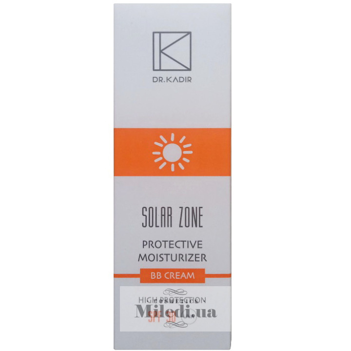 Солнцезащитный крем с тоном SPF30+ Dr. Kadir Solar Zone Moisturizing Protective, 75 мл