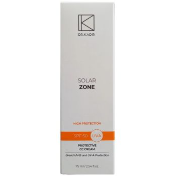 Солнцезащитный увлажняющий СС крем с тоном SPF50 Dr. Kadir Solar Zone Protective CC Cream 75 мл