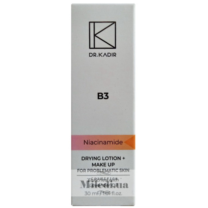 Тоніруюча емульсія Dr. Kadir B3 Drying Lotion + Make Up, 30 мл