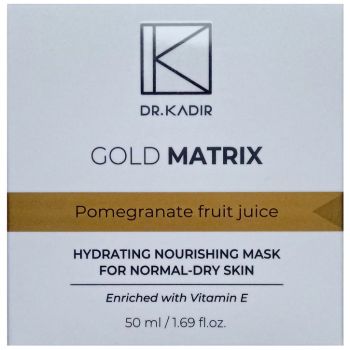 Золотая маска омолаживающая для лица Dr. Kadir Gold Matrix Mask 50 мл