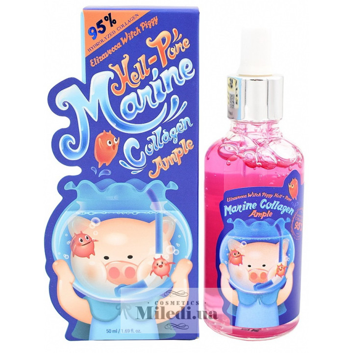 Сыворотка Elizavecca Witch Piggy на морском коллагене 95%, 50 мл