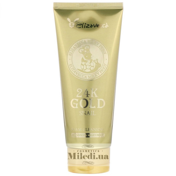 Пінка Elizavecca для вмивання з муцином равлику та золотом, 180 мл