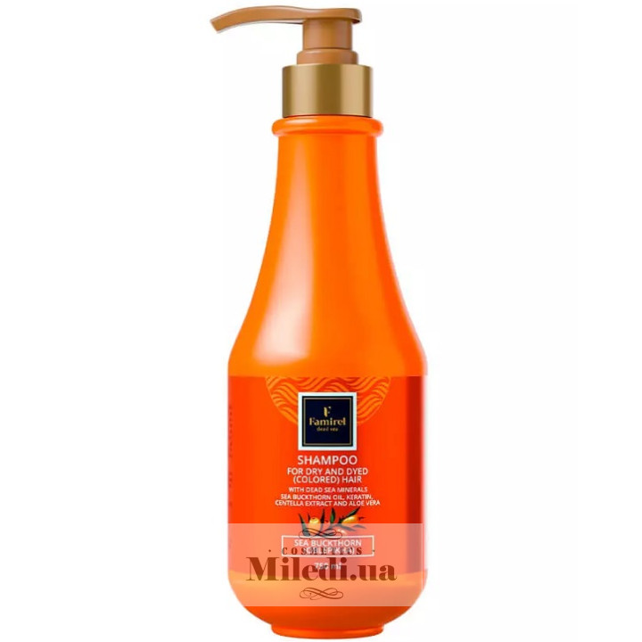 Шампунь Famirel с экстрактом облепихи для сухих и окрашенных волос, 750 мл
