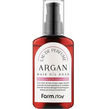 Аргановое масло для волос FarmStay Eau De Perfume Argan Hair Oil Rose 100 мл