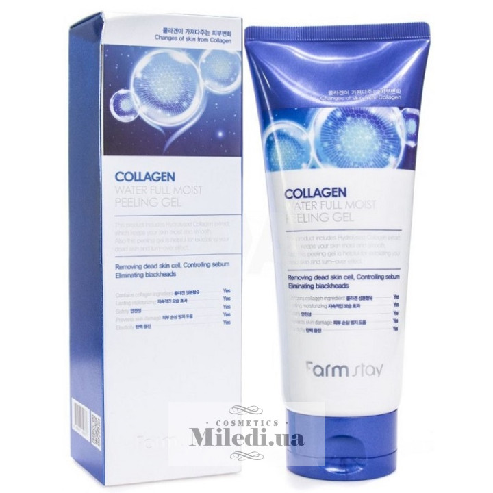 Пилинг-гель FarmStay Collagen Water с коллагеном, 180 мл