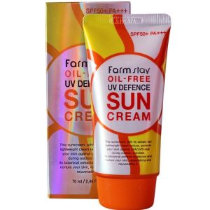Солнцезащитный крем обезжиренный для всех типов кожи Farmstay Oil-Free UV Defence Sun Cream SPF50+ PA+ 70 мл