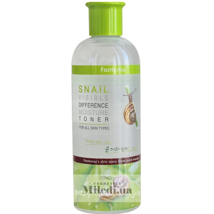 Тонер з муцином равлику FarmStay Snail Visible Difference Moisture Toner, 350 мл