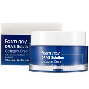 Інтенсивно зволожуючий крем із колагеном для обличчя FarmStay Dr.V8 Solution Collagen Cream 50 мл