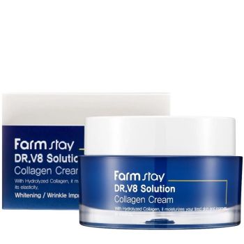 Интенсивно увлажняющий крем с коллагеном FarmStay Dr.V8 Solution Collagen Cream 50 мл