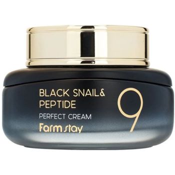 Крем антивіковий з екстрактом чорного равлика та пептидами FarmStay Black Snail & Peptide 9 Perfect Cream 55 мл