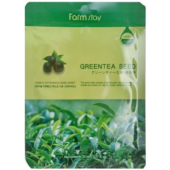 Тканевая маска с экстрактом зеленого чая FarmStay Visible Difference Mask Sheet Green Tea Seed (шт)