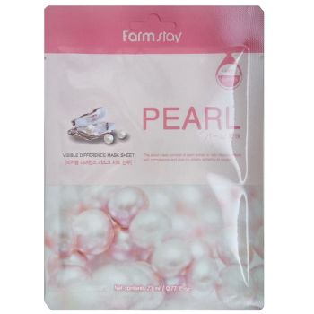 Тканевая маска с экстрактом жемчуга FarmStay Visible Difference Mask Sheet Pearl (шт)