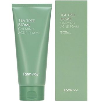 Пінка для очищення проблемної шкіри Farmstay Tea Tree Biome Calming Acne Foam 180 мл