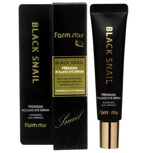 Сыворотка для век с муцином черной улитки FarmStay Black Snail Premium Rolling Eye Serum 25 мл