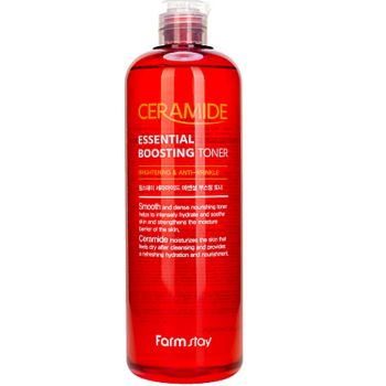 Тонер антивозрастной с керамидами FarmStay Ceramide Essential Boosting Toner 500 мл