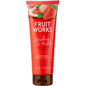 Скраб для тела Клубника и помело Grace Cole Fruit Works Strawberry & Pomelo Body Scrub