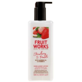 Лосьон для рук и тела Клубника и помело Grace Cole Fruit Works Strawberry & Pomelo Hand & Body Lotion 500 мл