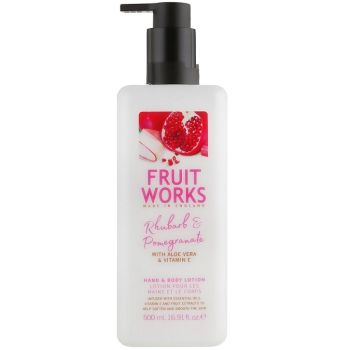 Лосьйон для рук і тіла Ревінь і гранат Grace Cole Fruit Works Rhubarb & Pomegranate Hand & Body Lotion 500 мл