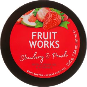 Масло для тела Клубника и помело Grace Cole Fruit Works Strawberry & Pomelo Body Butter 225 мл