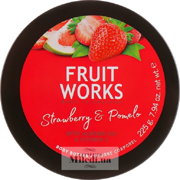 Масло для тела Grace Cole Fruit Works «Клубника и помело», 225 мл