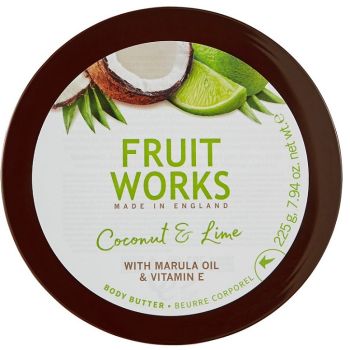 Масло крем для тела Кокос и лайм Grace Cole Fruit Works Coconut & Lime Body Butter 225 мл