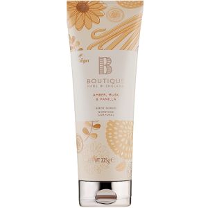 Скраб для тела Амбра мускус и ваниль Grace Cole Boutique Amber Musk & Vanilla Body Scrub 225 мл