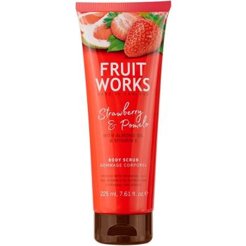 Скраб для тела Клубника и помело Grace Cole Fruit Works Strawberry & Pomelo Body Scrub 225 мл