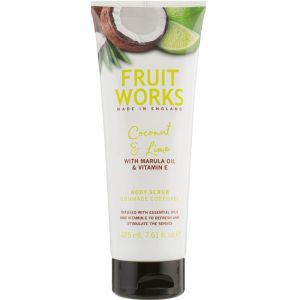 Скраб для тела Кокос и лайм Grace Cole Fruit Works Coconut & Lime Body Scrub 225 мл