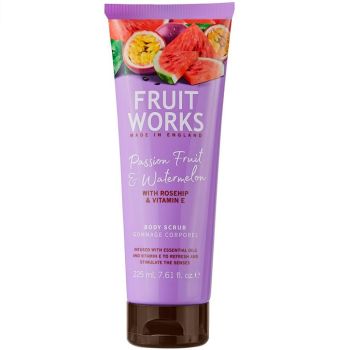 Скраб для тела Маракуйя и арбуз Grace Cole Fruit Works Passion Fruit & Watermelon Body Scrub 225 мл
