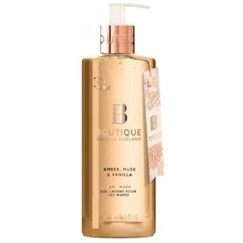 Жидкое мыло для рук Амбра мускус и ваниль Grace Cole Boutique Amber Musk & Vanilla Hand Wash 500 мл