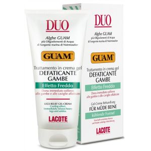 Гель для ног тонизирующий Guam Duo Trattamento In Crema Gel Defaticante Gambe Effetto Freddo 100 мл