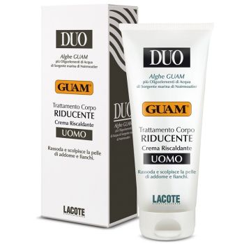 Крем Стройный силуэт с разогревающим эффектом для мужчин Guam Duo Trattamento Corpo Riducente Crema Riscaldante Uomo 200 мл