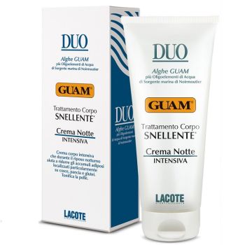 Ночной крем для тела Стройный силуэт Guam Duo Trattamento Corpo Snellente Crema Notte Intensiva 200 мл