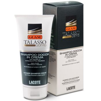 Соль-гель для волос и тела Guam Talasso Uomo Shampoo Doccia In Crema 200ml