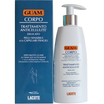 Антицелюлітний крем для чутливої шкіри з тендітними капілярами Guam Corpo Trattamento Anticellulite Delicato 200 мл
