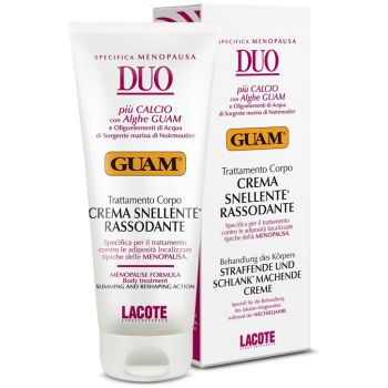 Крем подтягивающий Стройный силуэт специальный во время менопаузы Guam Duo Trattamento Corpo Crema Snellente Rassodante 200 мл