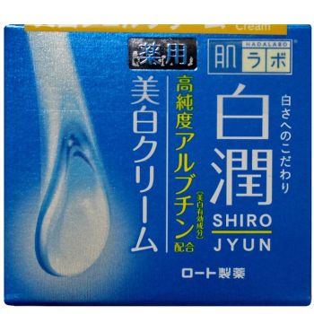 Отбеливающий крем для лица с арбутином Hada Labo Shirojyun Medicated Whitening Cream 50 мл