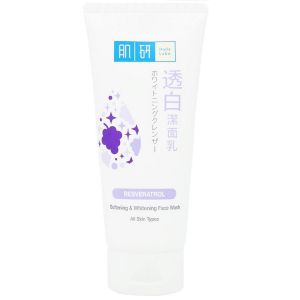 Выравнивающая тон крем-пенка для умывания с ресвератролом Hada Labo Soft & White Face Wash 100 мл