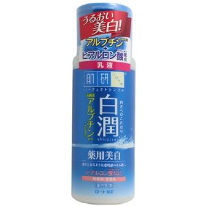 Отбеливающее молочко с арбутином Hada Labo Shirojyun Medicated Whitening Milk 140 мл