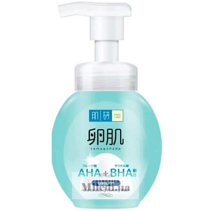 Пенка-пилинг Hada Labo AHA+BHA мягкая отшелушивающая для лица, 160 мл