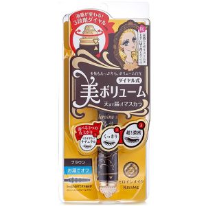 Тушь для ресниц 3 объема коричневая Isehan Heroine Make Volume Control Mascara 02 Brown 6 г