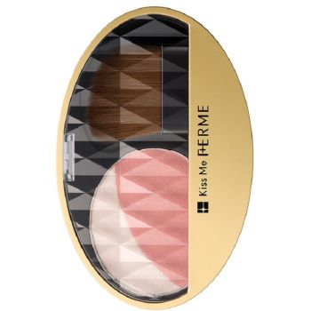 Румяна хайлайтер 3D Isehan Kiss Me Ferme Rittaikan Up Cheek 5 г