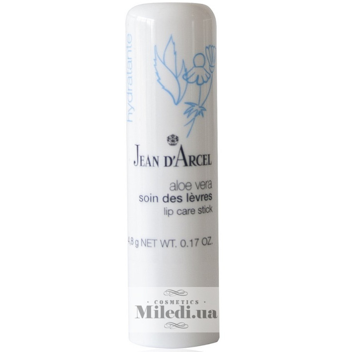 Бальзам для губ Jean d`Arcel Hydratante с алоэ вера и маслом ши, 4,8 г